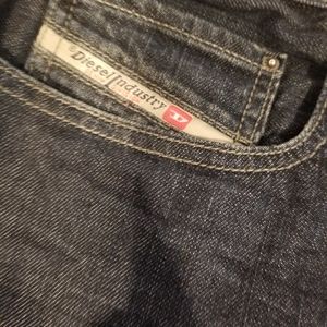 Mens dark blue Diesel industry Jean's sz38x30